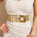 Chic leopard print belt with smooth elastic band for comfort and style.
