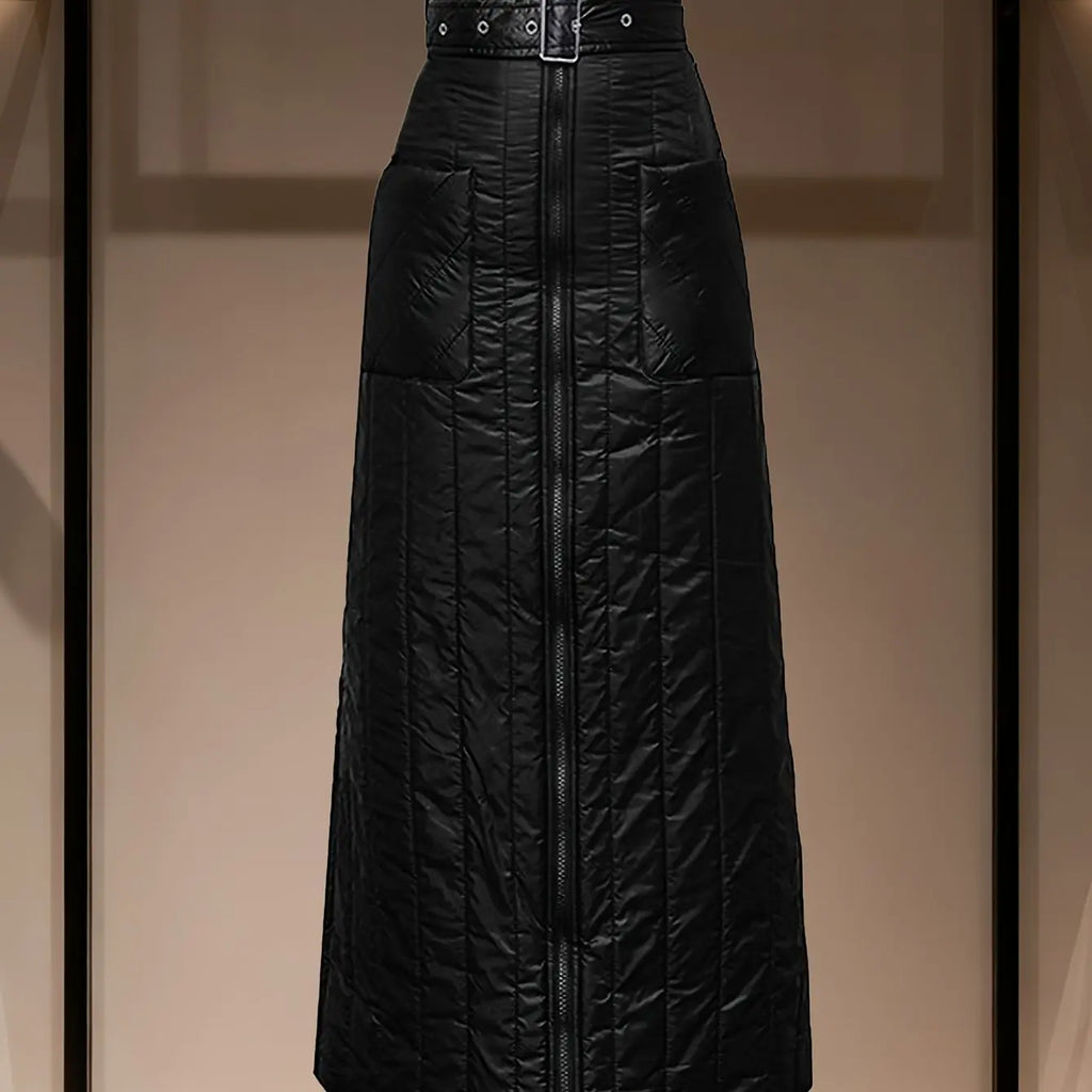 Machine washable Winter Whisperer A-Line Skirt, easy care for busy lifestyles.