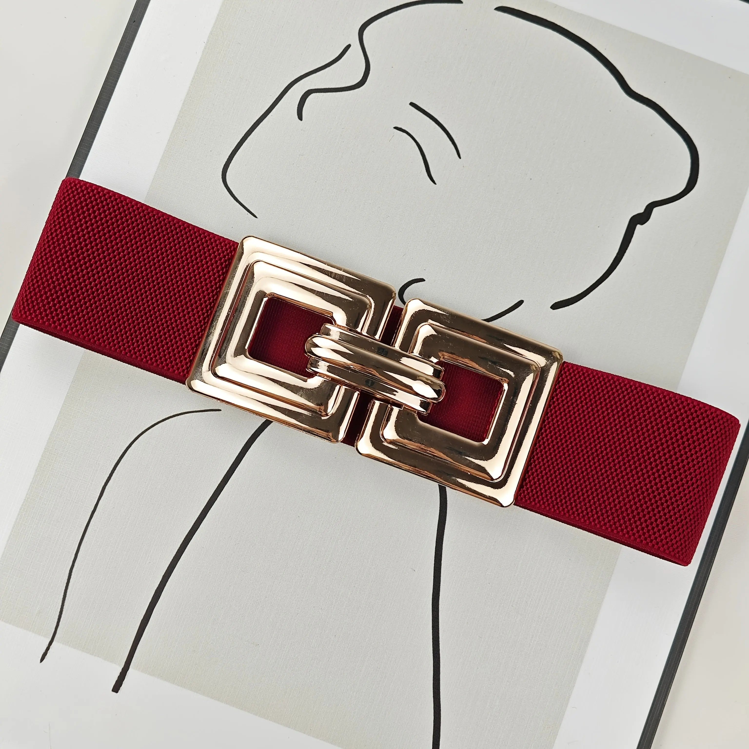 Flattering women's belt with flexible sizing for all body types.