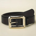 Elegant PU belt with a metallic finish, perfect for refined taste.