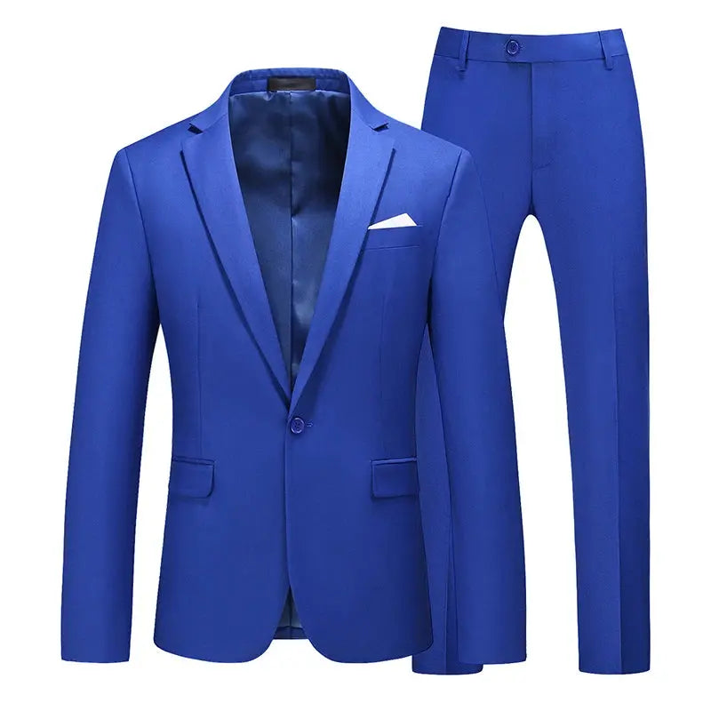 Refined black suit set with resilient materials for a polished look.