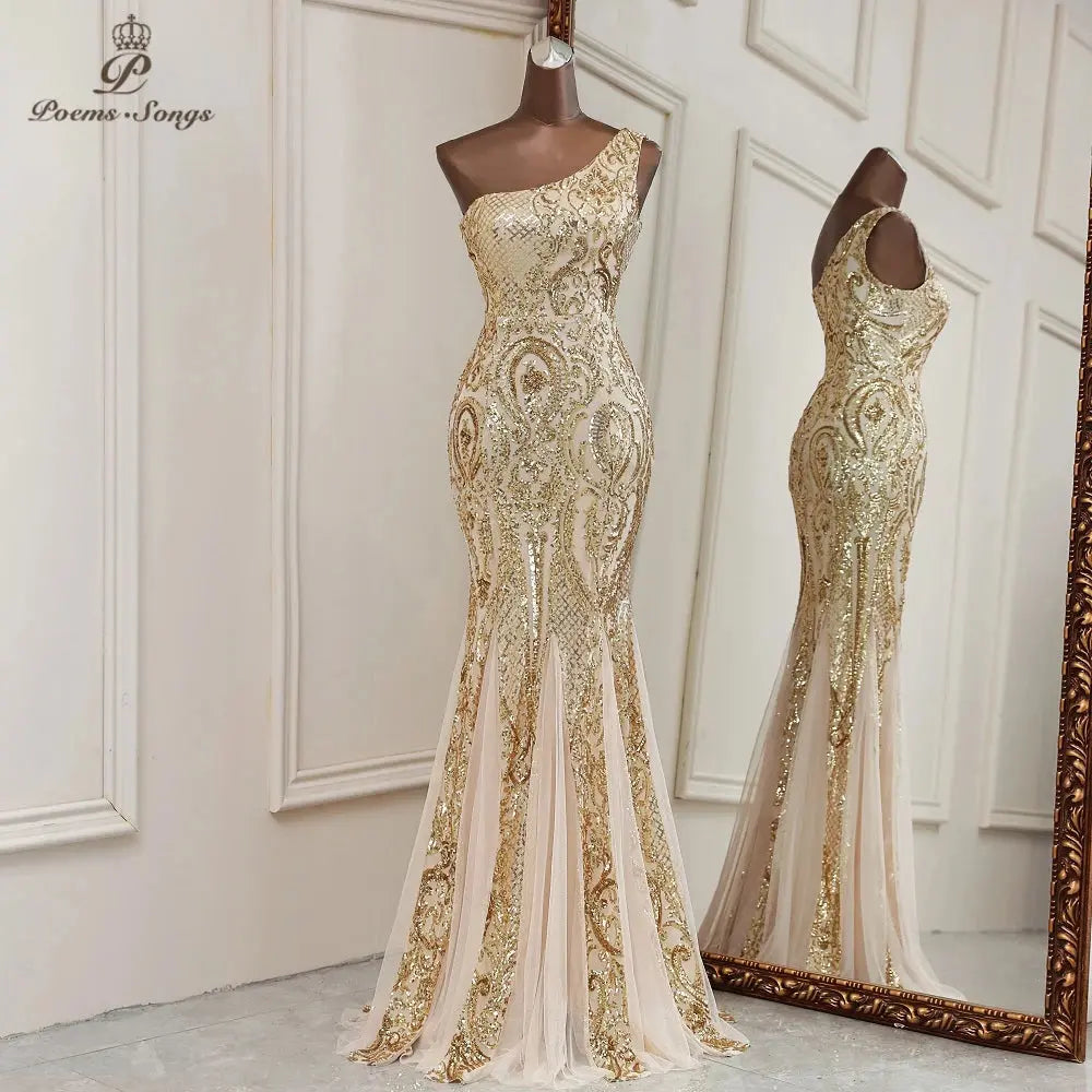 Flat lay of the Captivate the Gala gown, showcasing its luxurious fabric and exquisite design.