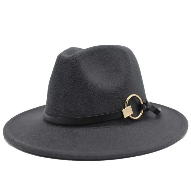 Trendy fedora in mauve, designed for both comfort and style.