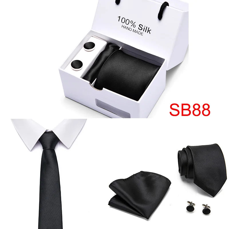 Command attention with this elegant red silk tie.