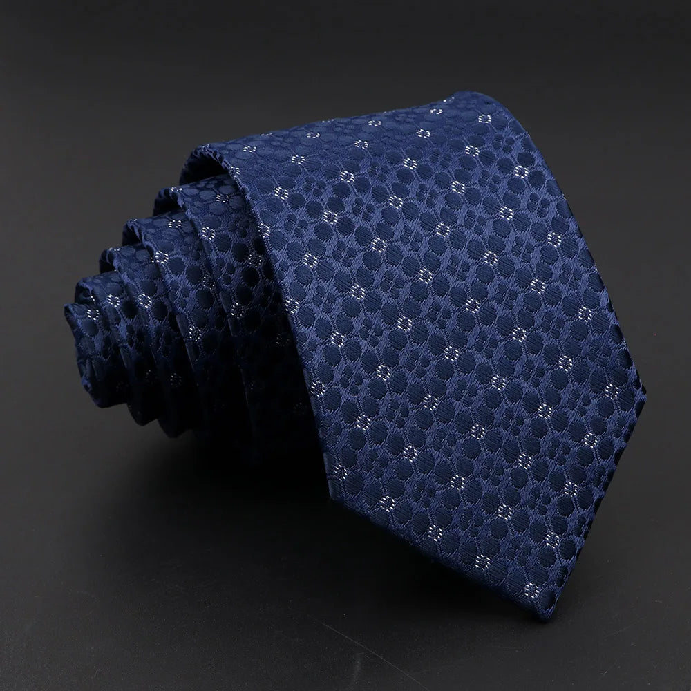 Modern jacquard tie with elegant stripes and streamlined narrow silhouette