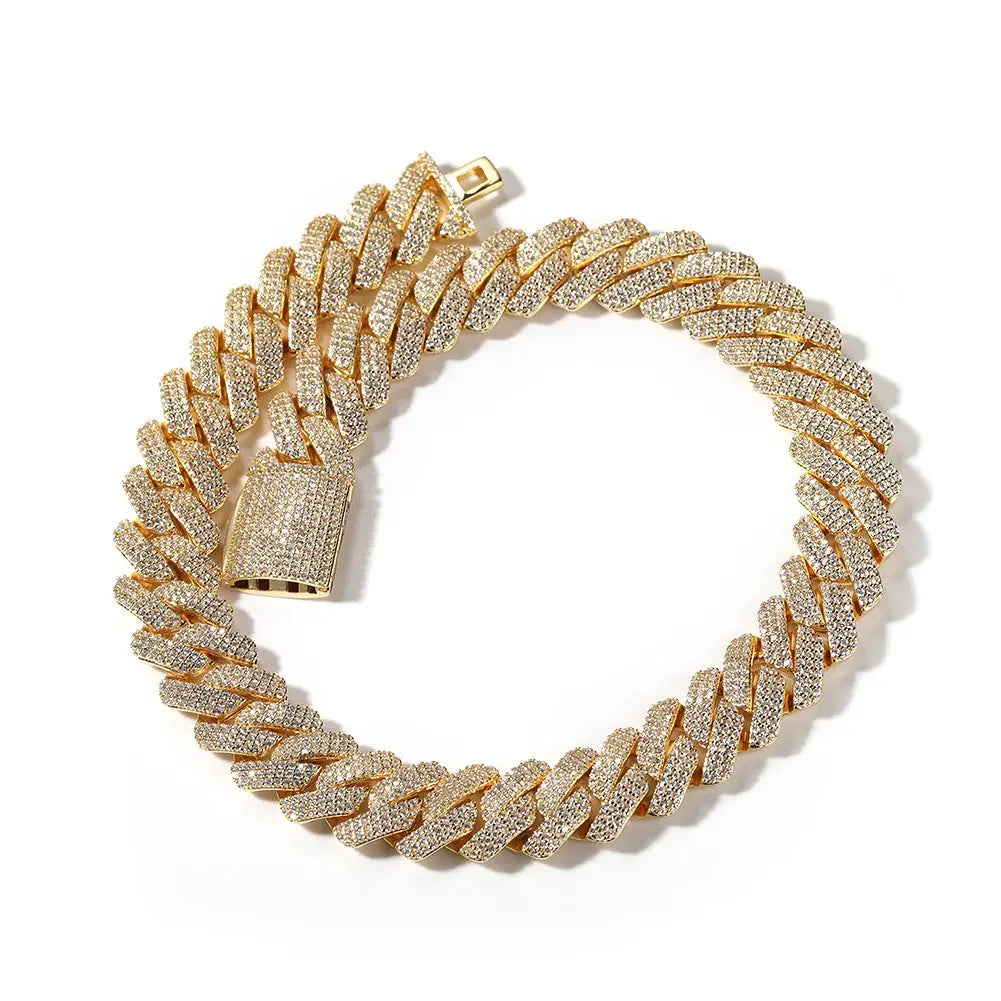 Stylish 3-row CZ choker showcasing expert craftsmanship, designed for high-impact fashion.