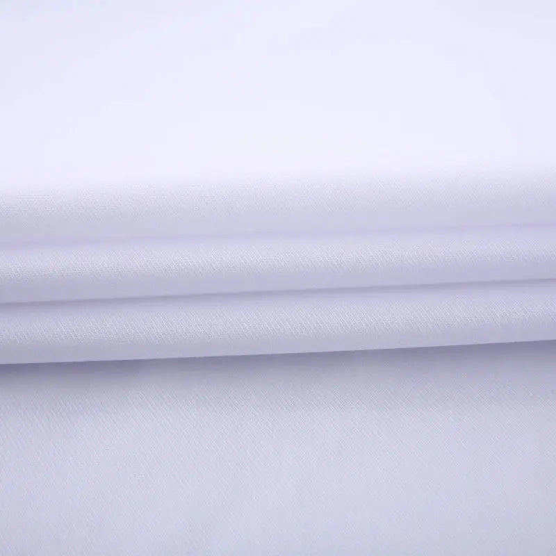 French cuff dress shirt displayed on a hanger, highlighting its fit.