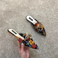 Detailed view of the durable rubber outsole of Floral Whisper Slippers, built for lasting wear.