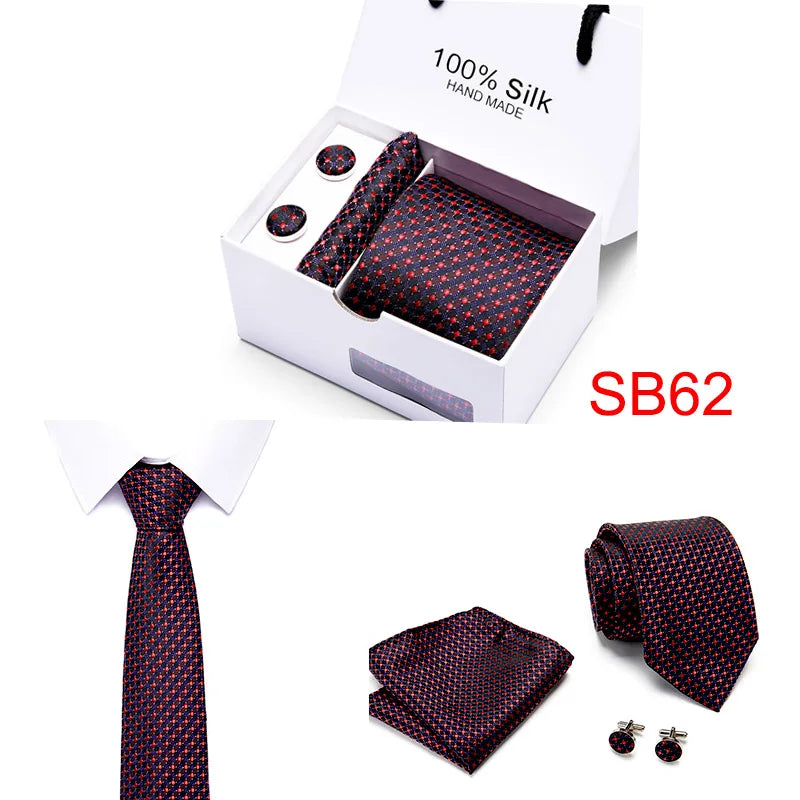Luxury necktie in red, designed for confident professionals.