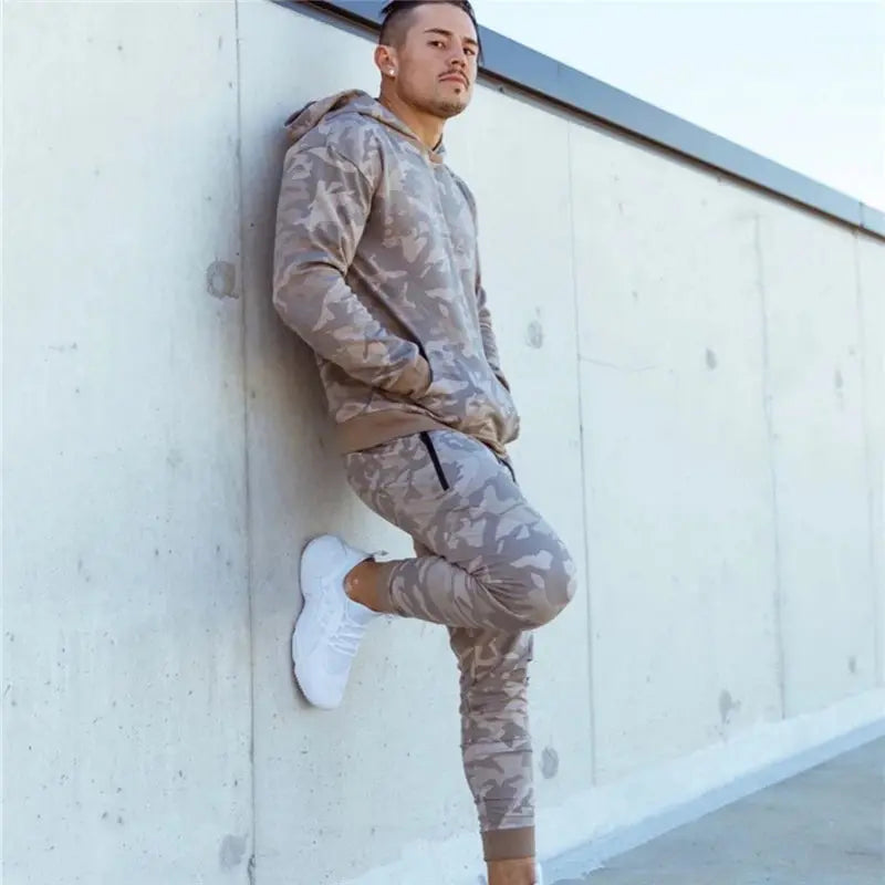 Versatile men's gym outfit perfect for both workouts and casual wear.