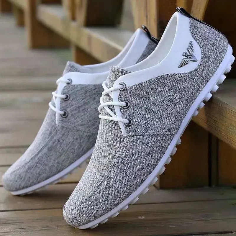 Close-up of Breathe Easy Canvas Sneakers showcasing soft cushioned insoles.