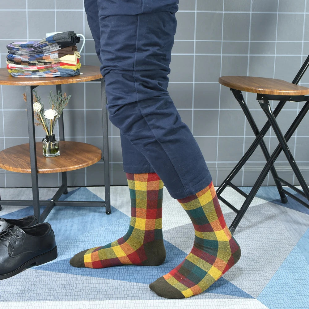 Step Lively socks in navy blue, designed for both casual and formal wear.