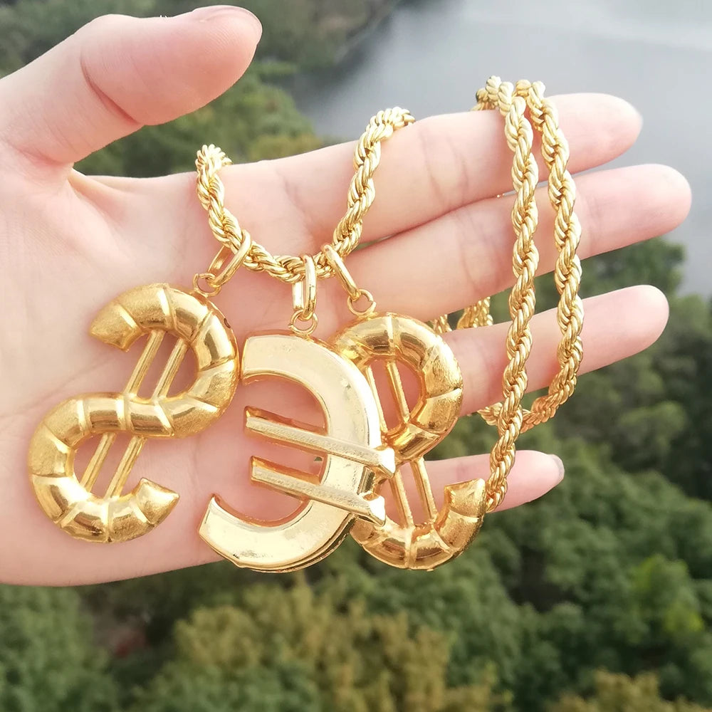 African Gold Color Bridal Costume Jewelry Set for Women