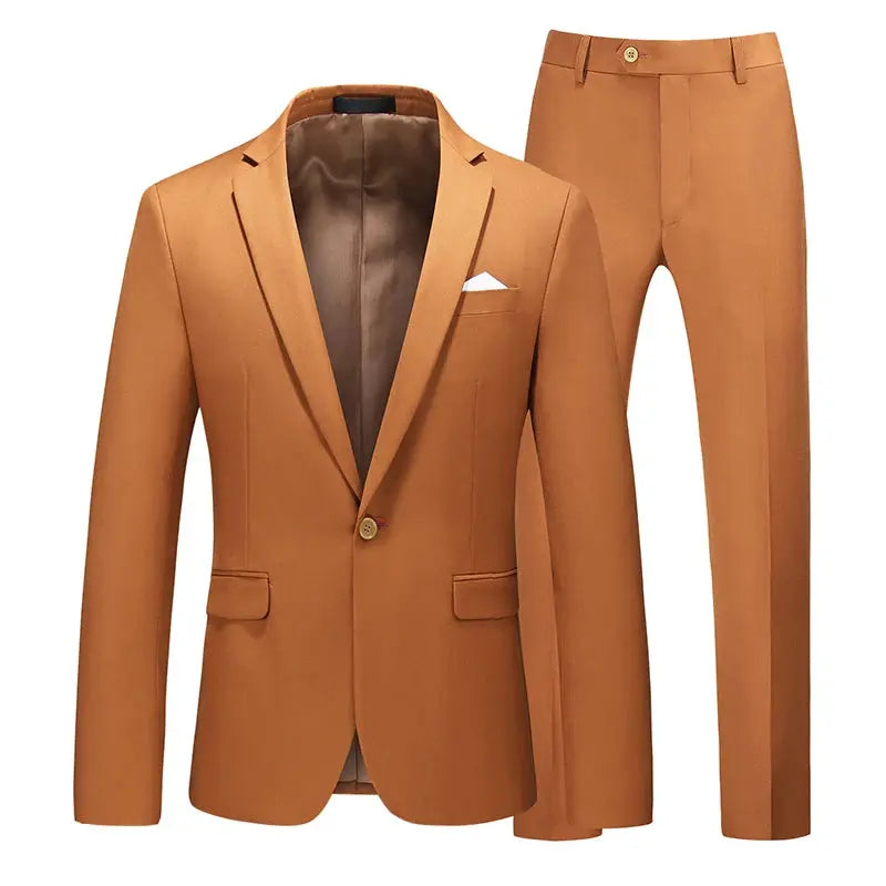 Breathable fabric suit in rich blue, designed for authority dressing.