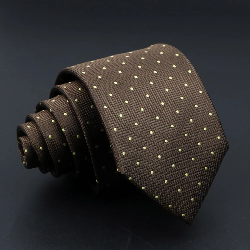 Elegant striped necktie featuring textured jacquard pattern and slim profile