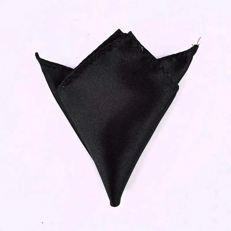 Smooth pocket square in slate gray, ideal for executive looks.