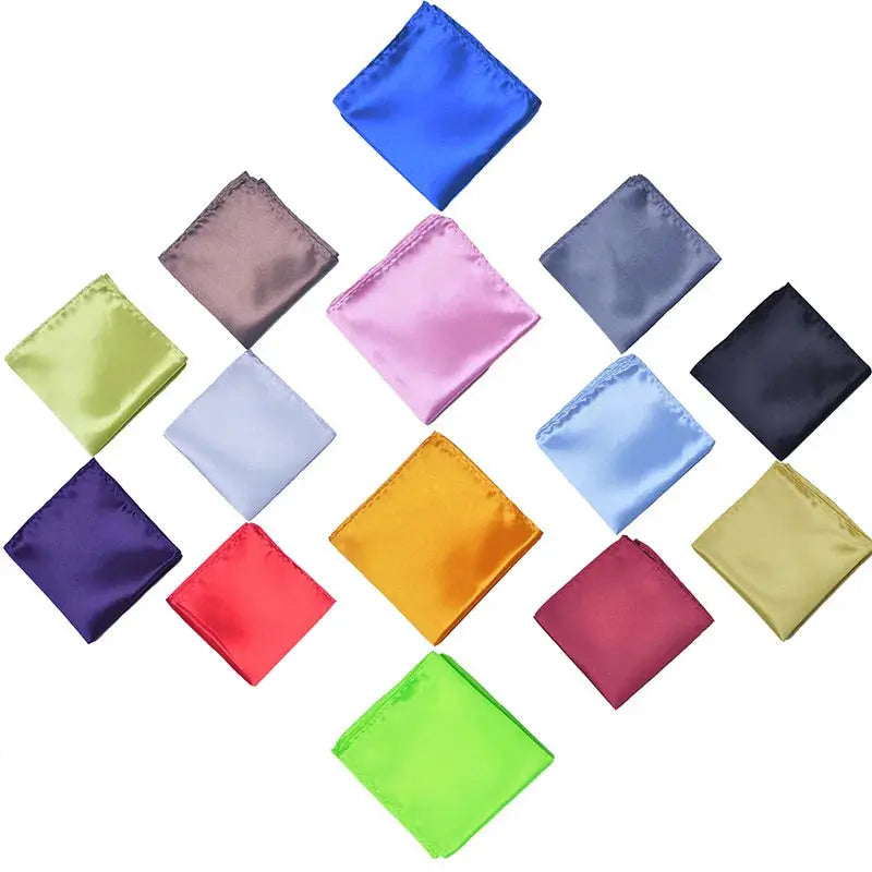Stylish solid color handkerchief, elevates standard attire effortlessly.