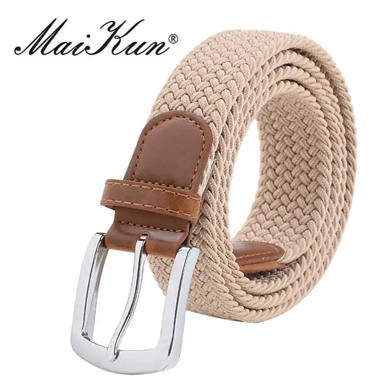 Comfortable men's belt made from PU leather, offering seamless adaptability to body movements.