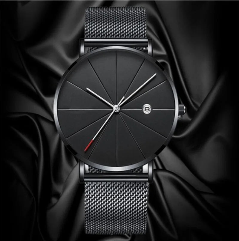 Versatile black dial timepiece combining casual style with refined dress watch elegance