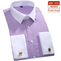 French cuffs of Timeless French-Cuff Shirt with stylish cufflinks, perfect for personal flair.