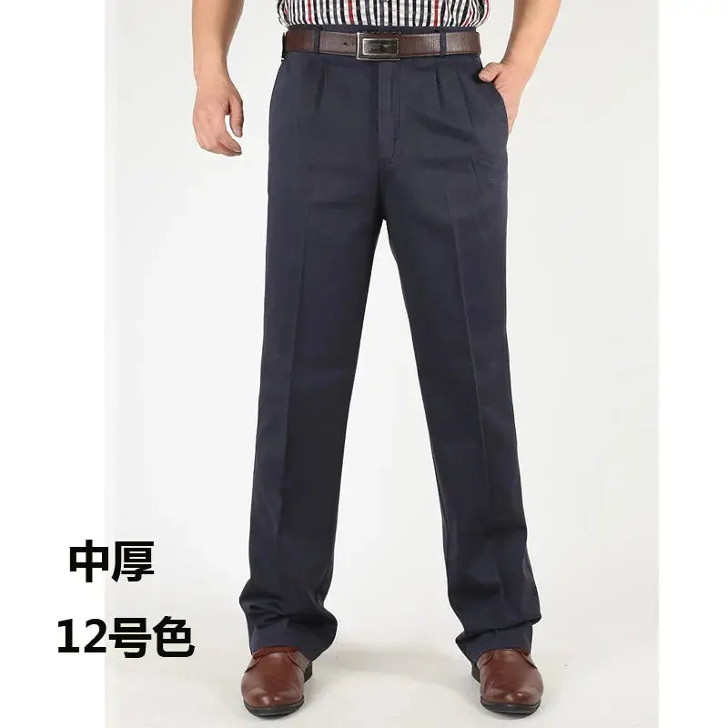 Comfortable stylish pants with a tailored profile in olive green.