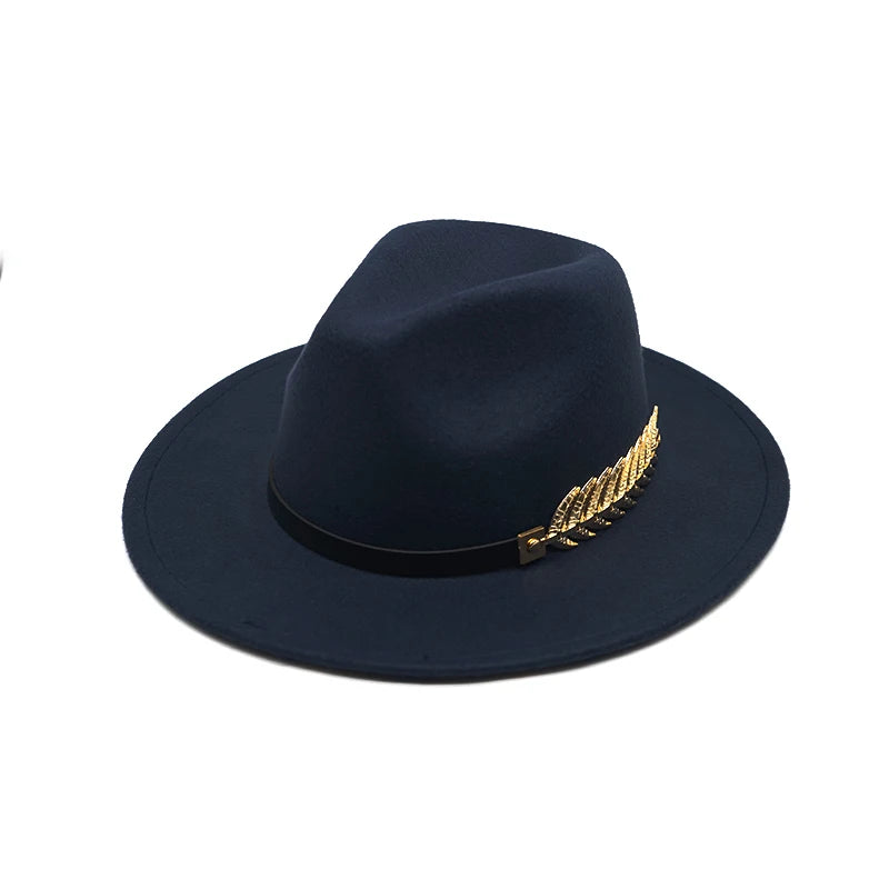 Premium fedora featuring wool felt texture and classic belt accent