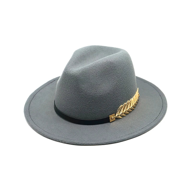Versatile wool felt fedora with structured brim and belt band detail