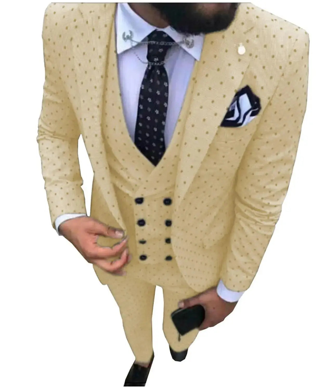 Close-up of the blazer's stitching, showcasing quality craftsmanship.