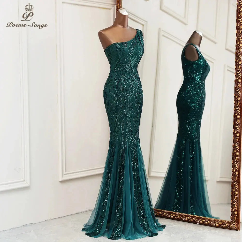 Back view of the Captivate the Gala gown, highlighting its elegant fit and floor-length style.