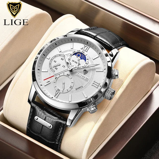 Men's wristwatch with a streamlined design for any occasion.