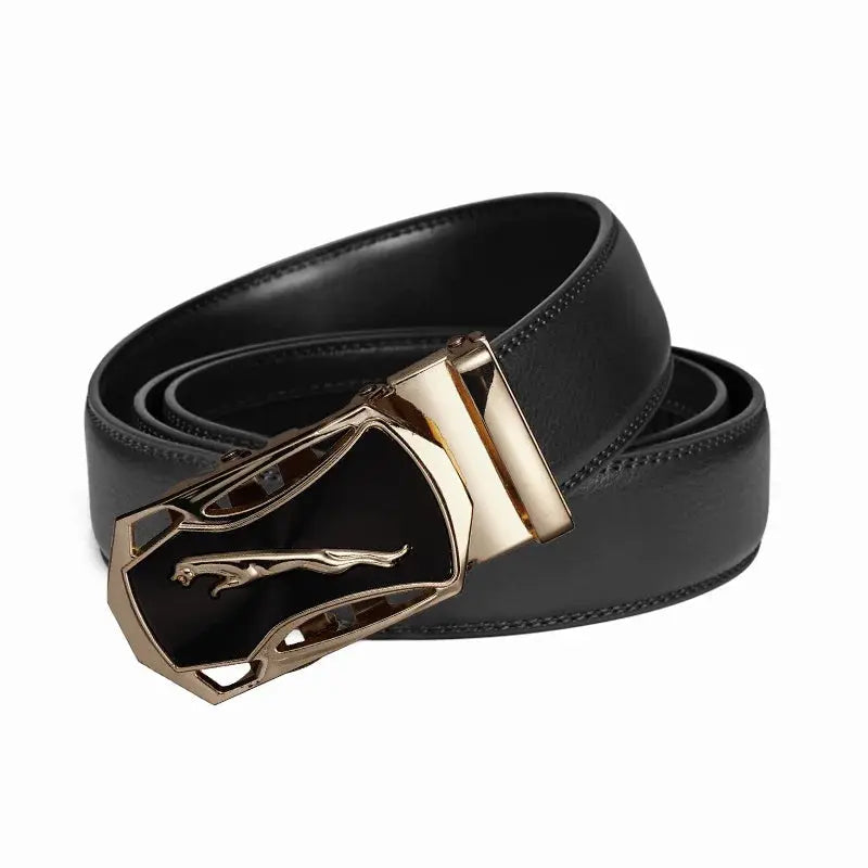 Close-up of the sleek design of the automatic belt.
