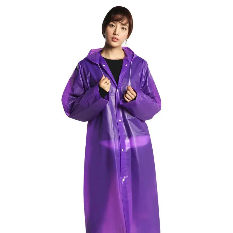 Universal fit Weather-Defiant Poncho in stylish red, designed for comfort and protection against storms.