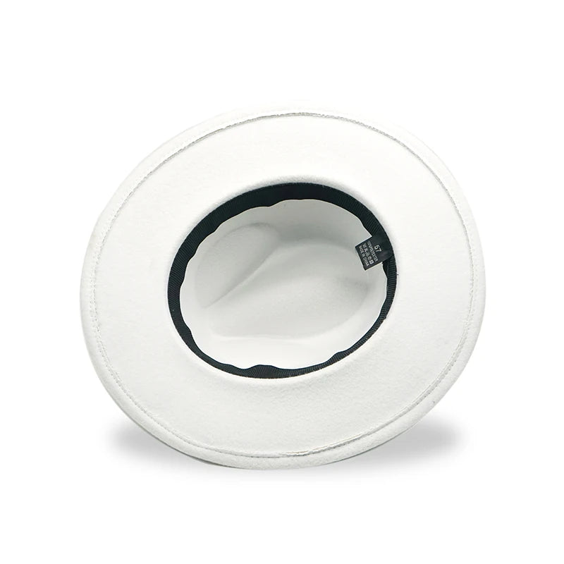 Structured wool felt fedora with decorative belt band for all-season wear