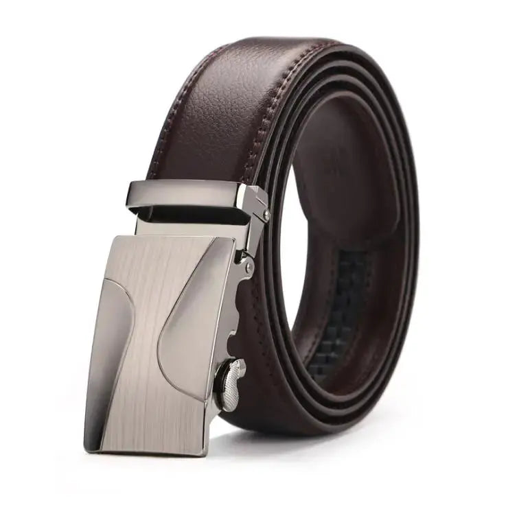 Sleek black belt perfect for both casual and business wear.