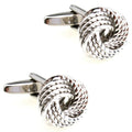 Versatile stainless steel cufflinks, suitable for weddings and social gatherings.