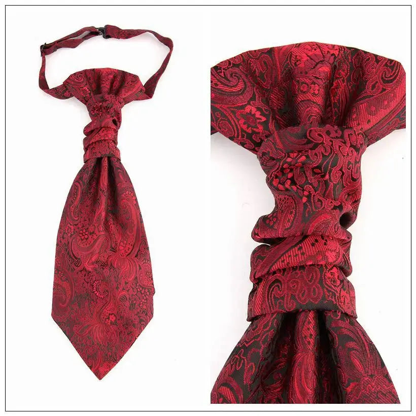 Full view of the men's vest and tie ensemble perfect for upscale events.