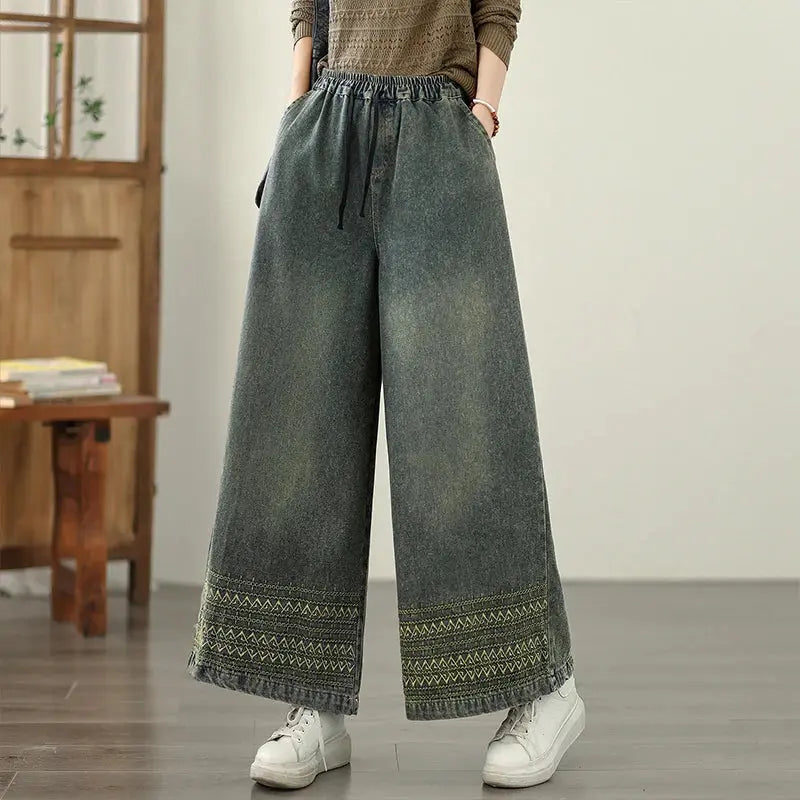 Bohemian Rhapsody Denim displayed on a model, highlighting its fit.