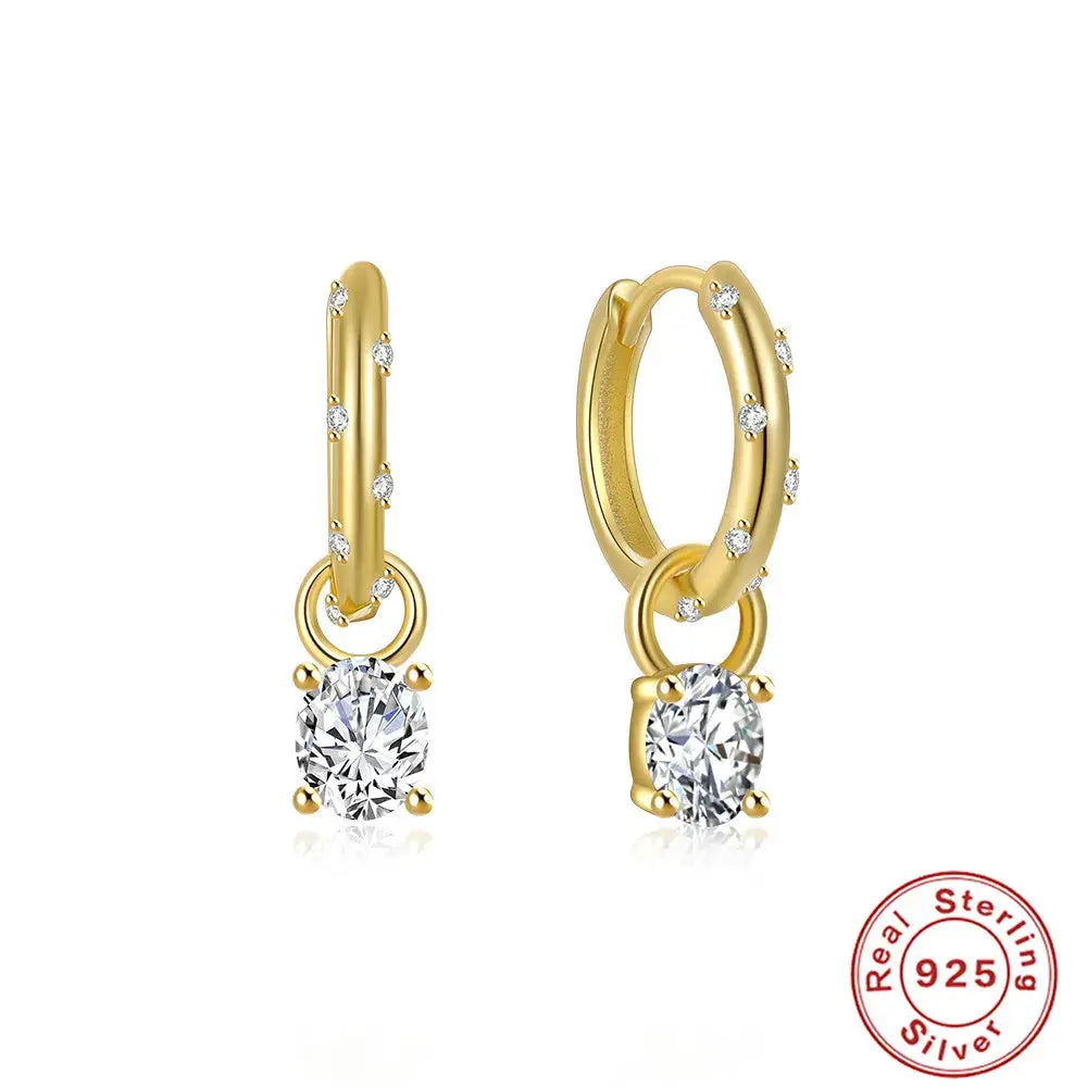 925 sterling silver earrings with a lightweight design for comfort.
