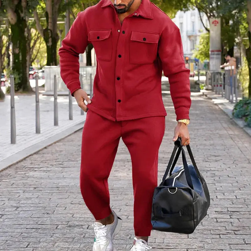 Model enjoying a quiet autumn stroll in the Crisp Autumn Nights Suede Jacket, blending comfort and style.