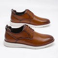 Sophisticated slip-on leather dress shoes with breathable design and cushioned support for extended wear