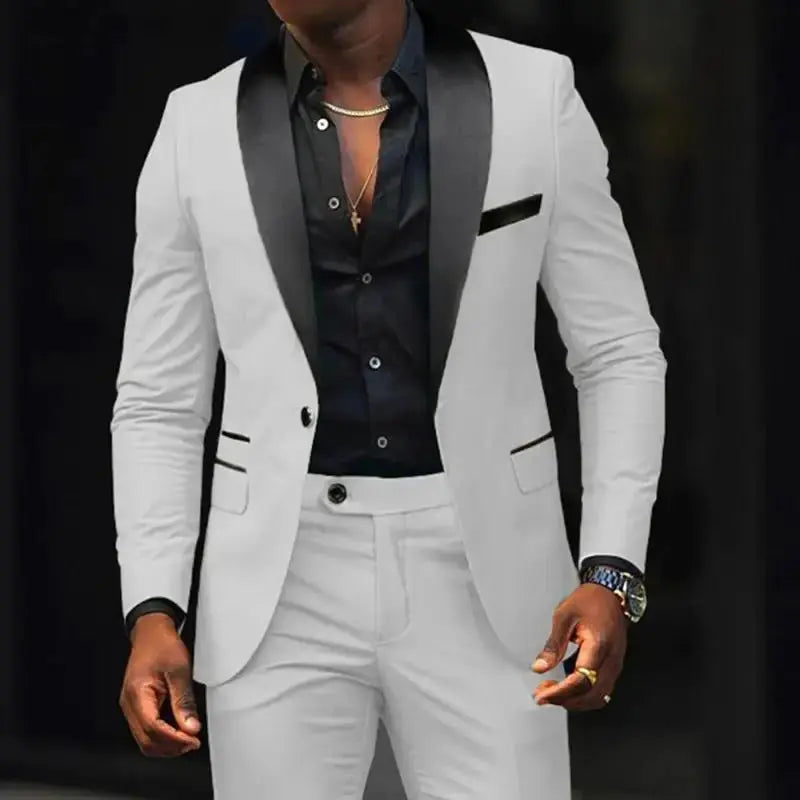 Detail of the suit's interior lining, showcasing attention to detail.
