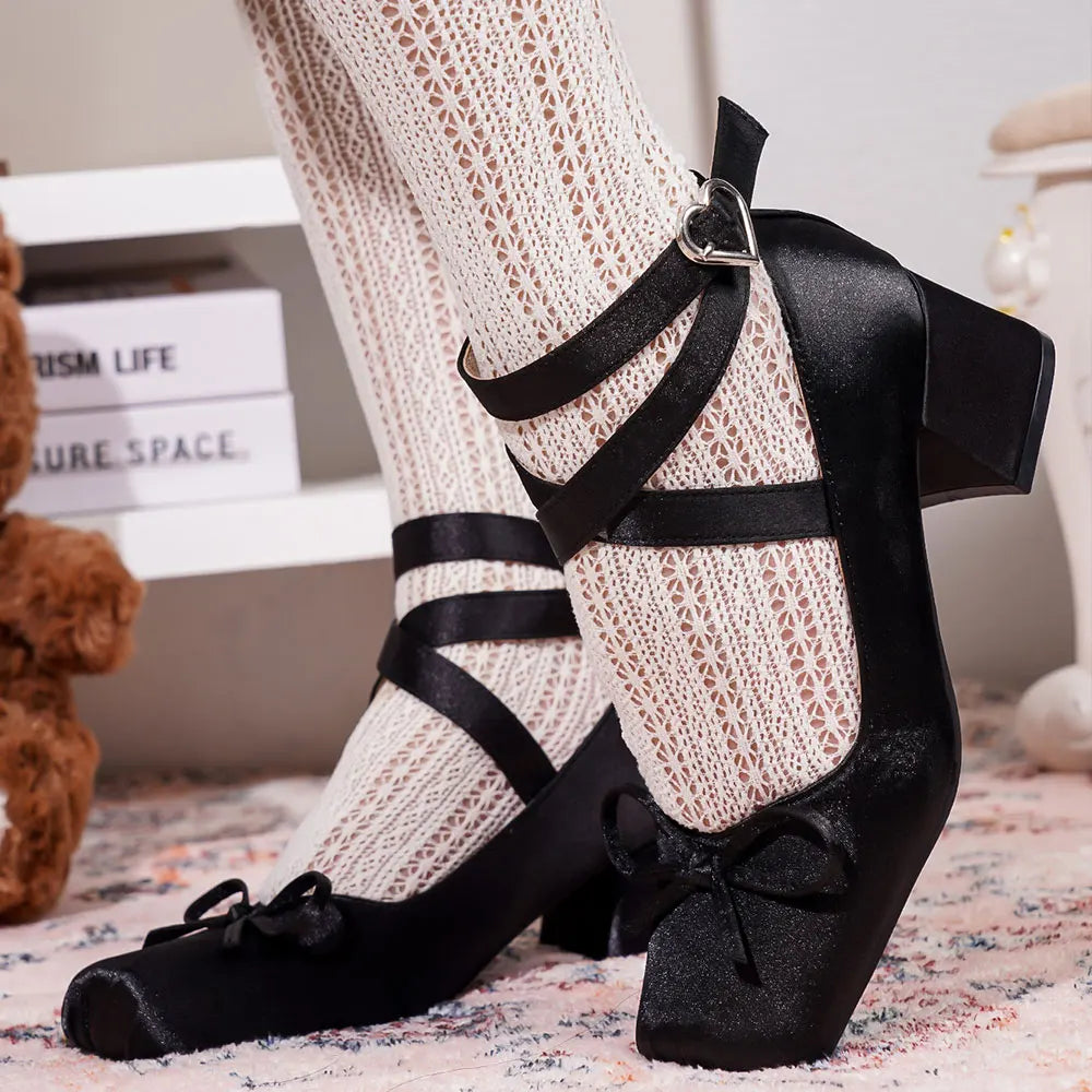 Blush satin heels with a 5cm heel option for subtle elegance.