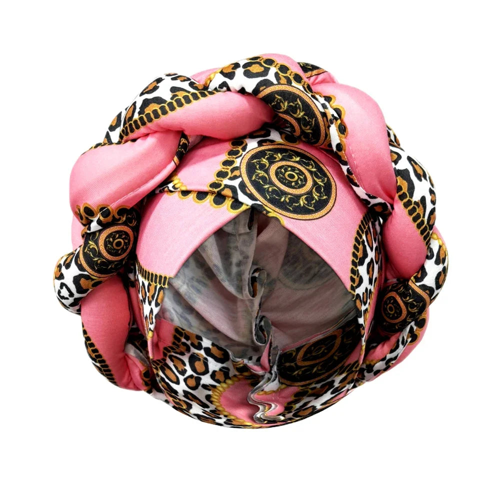 African Women Turban Cap & Big Braid Head Wrap