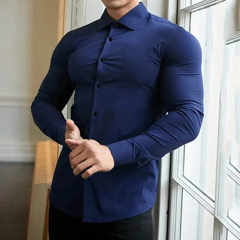 Casual styling of the Always-Polished Shirt, perfect for both office and summer outings.