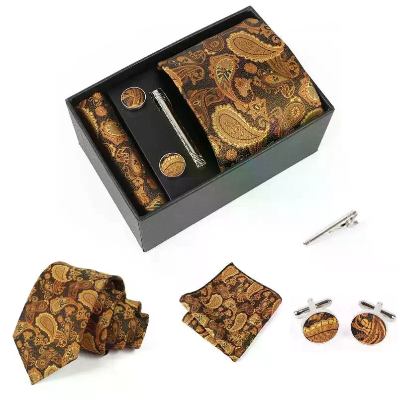 Polished tie clip in silver, adds a touch of elegance to the tie.