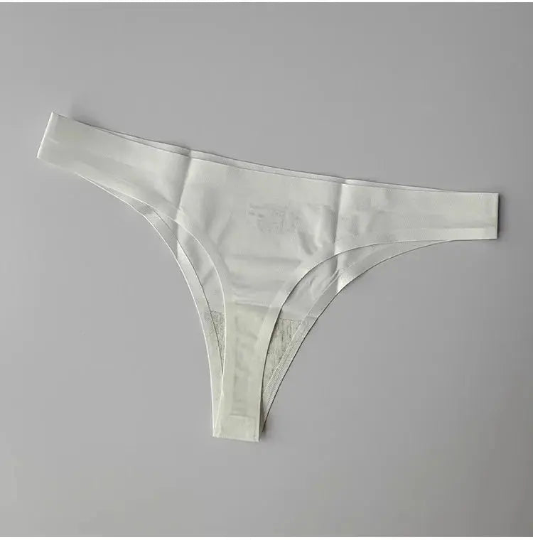 Active woman in motion, wearing seamless thong during a workout session.