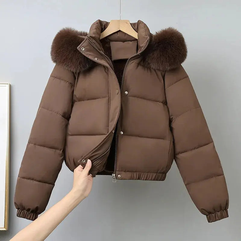 Fashionable thermal jacket designed for movement and comfort.