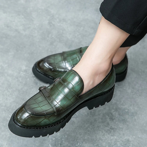 Men's premium leather loafers featuring traditional British silhouette and effortless slip-on construction