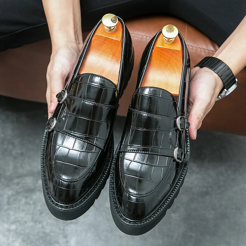 Elegant genuine leather loafers for men showcasing traditional British craftsmanship and modern comfort