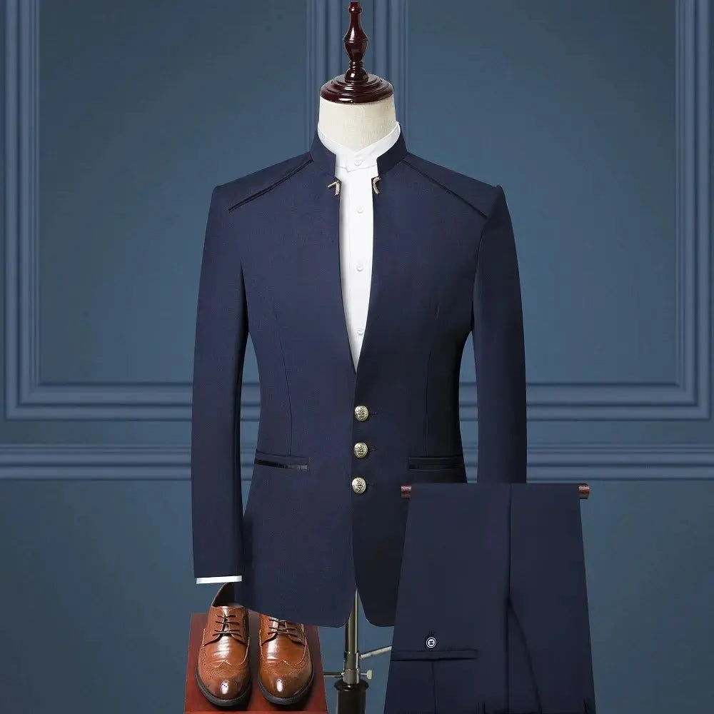 Close-up of the suit's stitching detail, emphasizing durability and quality.